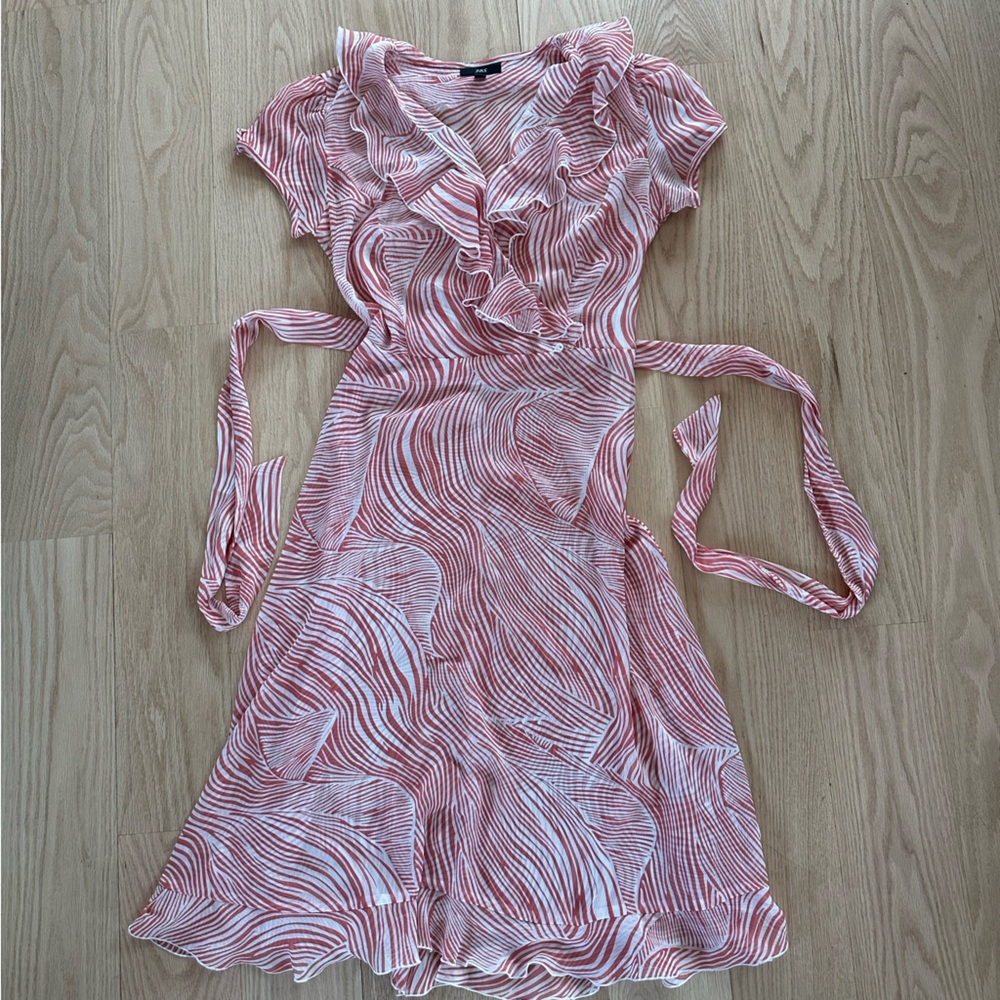Size 10 J.B.S. Salmon Striped Dress